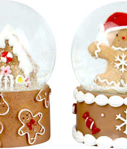 1849 SNOW GLOBES COOKIE GLOBES S/2